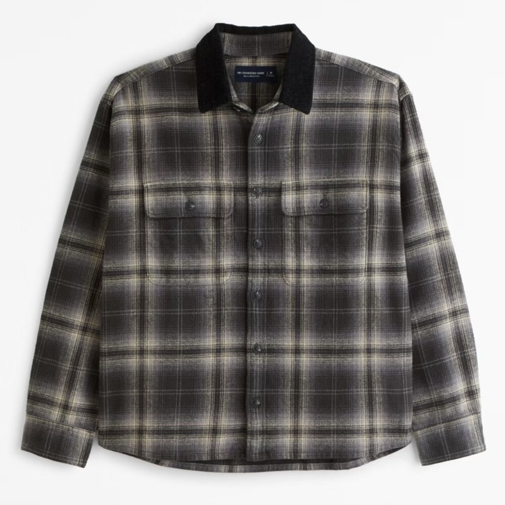 Abercrombie Men's 90s Oversized Flannel